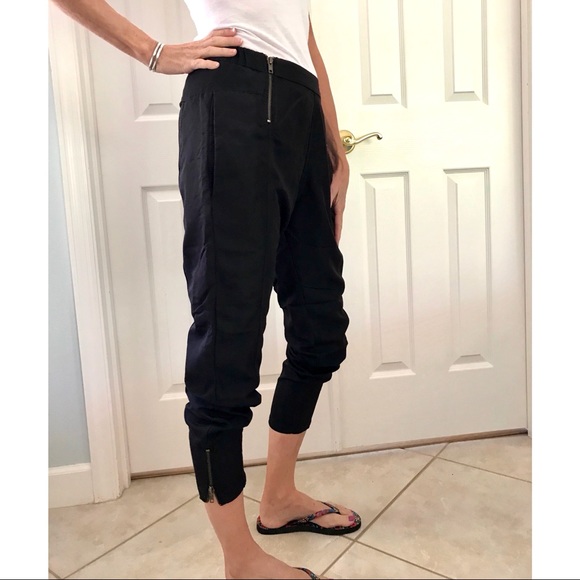 zipper jogger zara